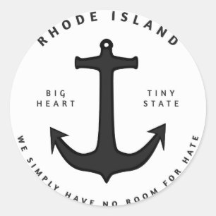 Kein Raum für Hass-Aufkleber Runder Aufkleber