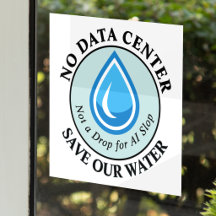 KEIN RECHENZENTRUM SCHÜTZT UNSER WASSER Kein Tropf