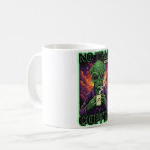 KEIN REDEN VOR KAFFEE Alien Kaffeetasse (Vorderseite Links)