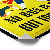 Kein Regen in Portugal~ Aber Tourist Pour in Poster (Ecke)