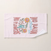 "Kein Regen, keine Blume" | Inspirationsblume Badhandtuch Set (Handtuch)