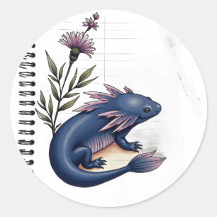 Kein Regen Keine Blume Poetcore Axolotl Skizzen Ku Runder Aufkleber