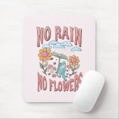 Kein Regen, keine Blume - Vibrannendes Blumenmotiv Mousepad (Mit Mouse)