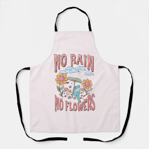 Kein Regen, keine Blume - Vibrannendes Blumenmotiv Schürze