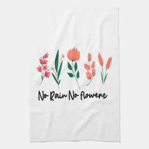 Kein Regen Keine Blume Wildblume Pflanze Geschirrtuch