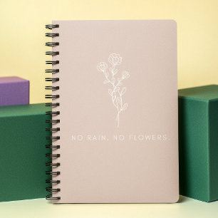 Kein Regen Keine Blume Zitat Minimale Blume Rosa Planer
