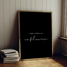 Kein Regen ohne Blume Poster