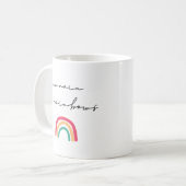 Kein Regen ohne Regenbogen Kaffeetasse (Vorderseite Links)