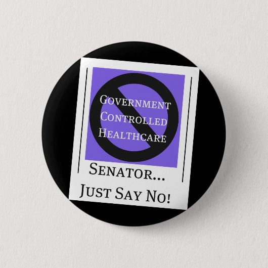 Kein Regierungs-kontrollierter Button (Vorderseite)