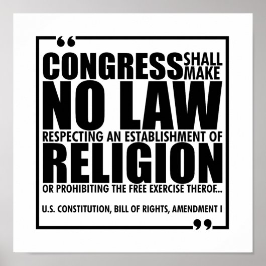 Kein Religious Law Poster (Vorne)