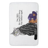 Kein Remorge Tabby Cat Funny Badematte (Vorderseite Vertikal)