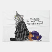 Kein Remorge Tabby Cat Funny Geschirrtuch (Horizontal)