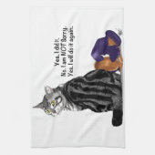 Kein Remorge Tabby Cat Funny Geschirrtuch (Vertikal)