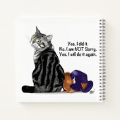 Kein Remorge Tabby Cat Funny Notizbuch (Rückseite)