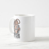 Kein Risiko Kein Belohnung Tiger Kaffeetasse (Vorderseite Links)