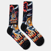 Kein Risiko kein Gewinn - Samurai Tiger Socken (Rechts)
