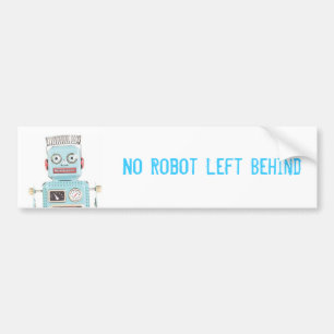 Kein Roboter hinten verlassen Autoaufkleber