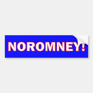 Kein Romney Autoaufkleber