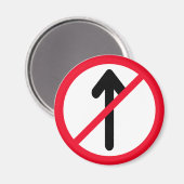 Kein roter Kreis | Straßenzeichen | Magnet (Vorderseite/Rückseite)