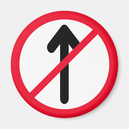 Kein roter Kreis | Straßenzeichen | Magnet