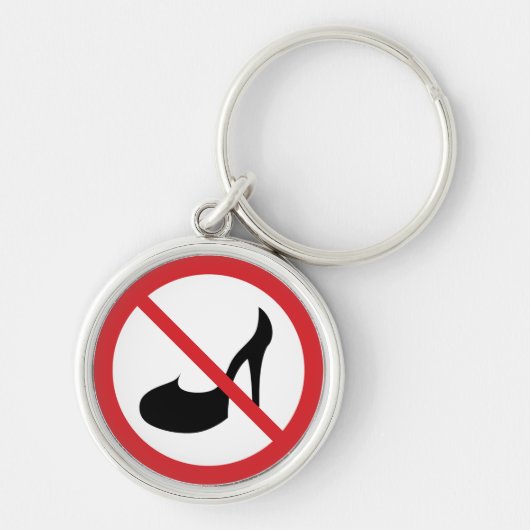 Kein rotes Zeichen mit hohen Absätzen | SCHLÜSSELA Schlüsselanhänger (Vorne)