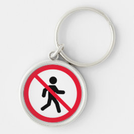 Kein Running Sign | Premium-Schlüsselanhänger Schlüsselanhänger