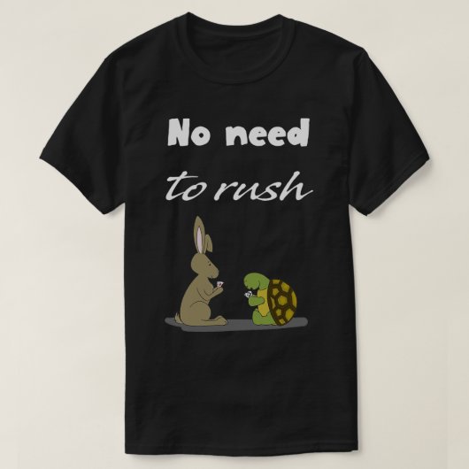 Kein Rush Black T-Shirt (Design vorne)