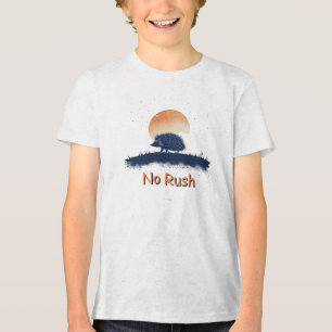 Kein Rush Igel T - Shirt - Entspannte Naturgrafik