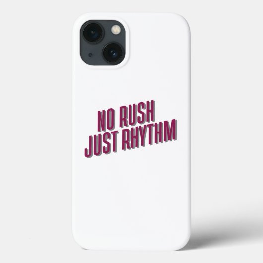 Kein Rush Just Rhythm Case-Mate iPhone Hülle (Rückseite)