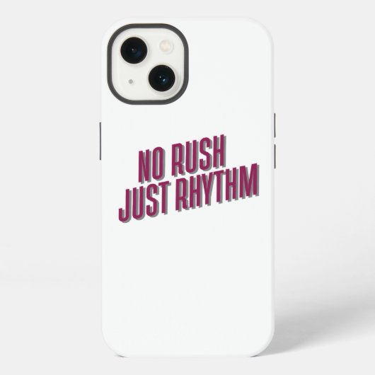 Kein Rush Just Rhythm iPhone Hülle (Rückseite)