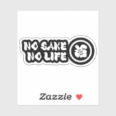 KEIN SAKE KEIN LEBEN AUFKLEBER (Blatt)