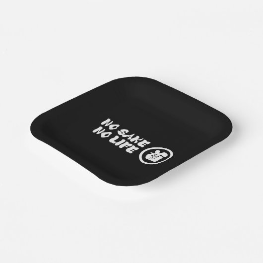 KEIN SAKE KEIN LEBEN PAPPTELLER (Gewinkelt)