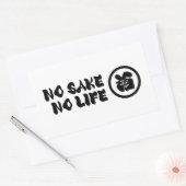 KEIN SAKE KEIN LEBEN RECHTECKIGER AUFKLEBER (Umschlag)