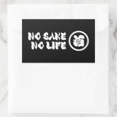KEIN SAKE KEIN LEBEN RECHTECKIGER AUFKLEBER (Tasche)