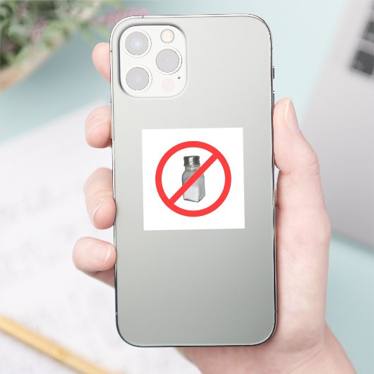 Kein Salz Aufkleber (Telefon)