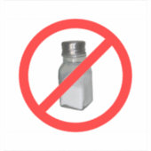 Kein Salz Aufkleber (Vorderseite)