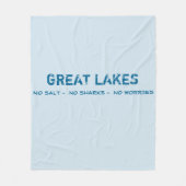 Kein Salz, keine Haifische, keine Sorge-Great Fleecedecke (Vorderseite)