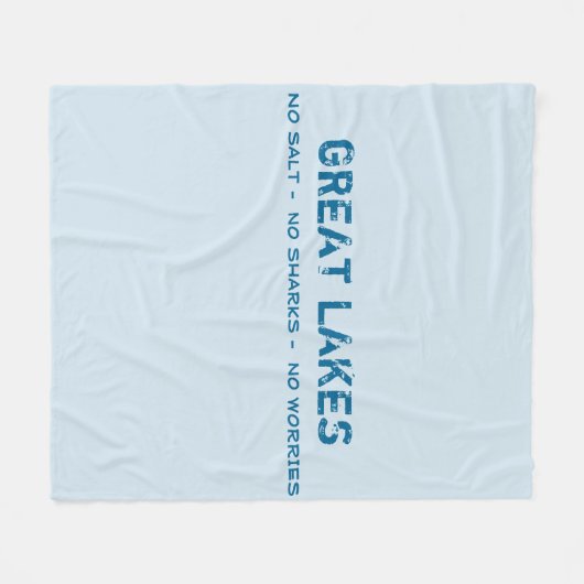Kein Salz, keine Haifische, keine Sorge-Great Fleecedecke (Vorderseite (Horizontal))