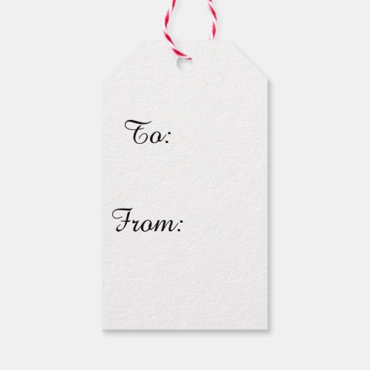 Kein Santa Peeking Geschenkanhänger (Rückseite)