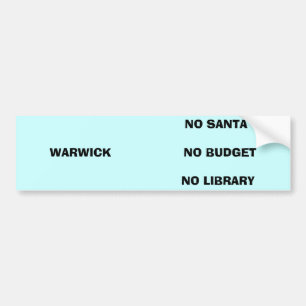 KEIN SANTAWARWIC… AUTOAUFKLEBER
