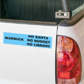 KEIN SANTAWARWICK   KEIN BUDGET… AUTOAUFKLEBER (Auf Lkw)
