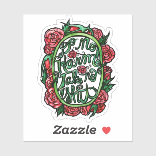 Kein Schaden nehmen SH Pagan Wiccan Art Aufkleber (Blatt)