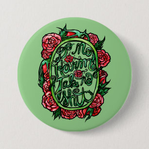 Kein Schaden nehmen SH Pagan Wiccan Art Button