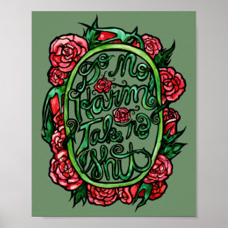 Kein Schaden nehmen SH Pagan Wiccan Art Poster