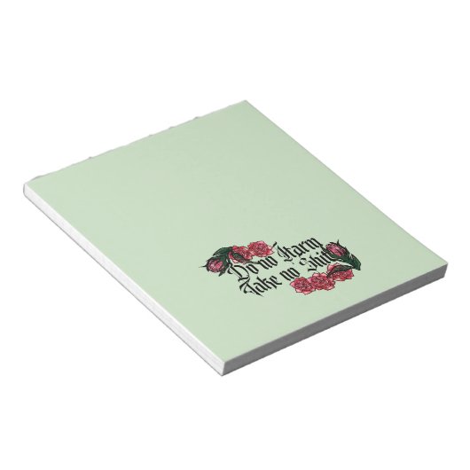 Kein Schaden Notizblock (angewinkelt)