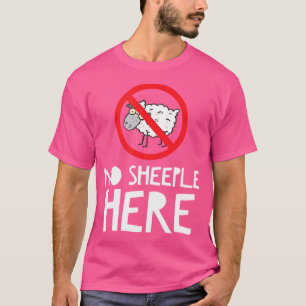 Kein Schaf hier mit sonnigen Cartoon Schafen T-Shirt