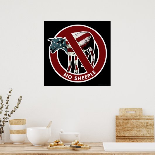 Kein Schafplakat Poster (Küche)