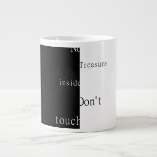 Kein Schatz drinnen – Nicht berühren  Jumbo-Tasse