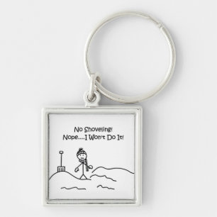 Kein schaufelnder Schlüsselanhänger