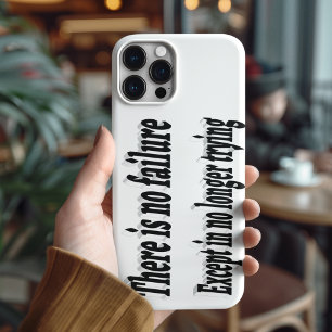 Kein Scheitern außer Nicht-Versuchen Motivationszi iPhone 16 Hülle